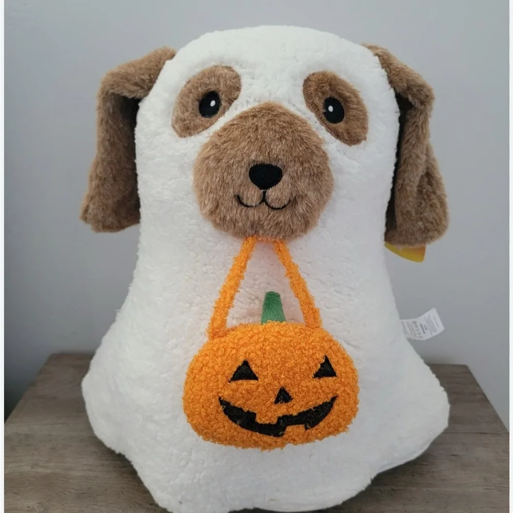 NWT ⚜️🐶⚜️ Doggie Ghost Pillow with pumpkin bag